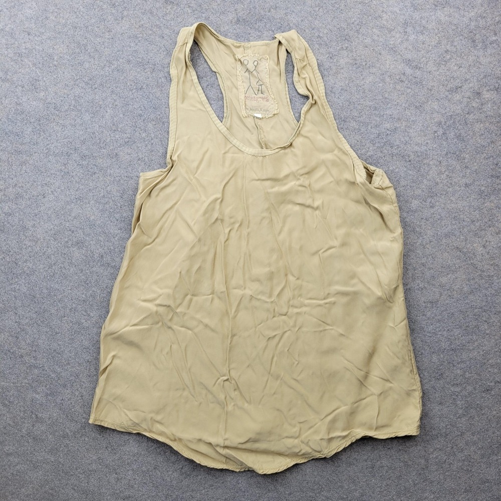 Pete & Greta Tank‎ Top Womens Small Beige Racerback Lightweight Camisole